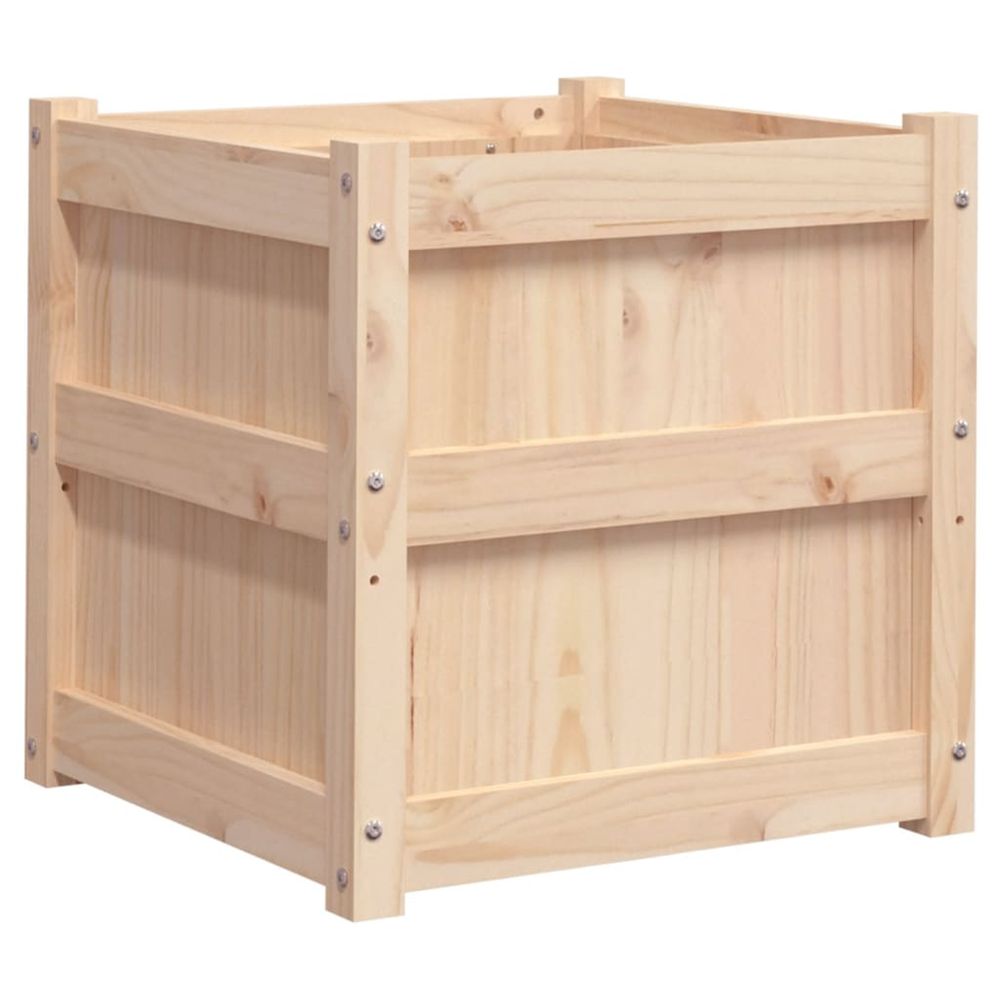 Jardinière d'extérieur 50x50x50 cm bois de pin massif