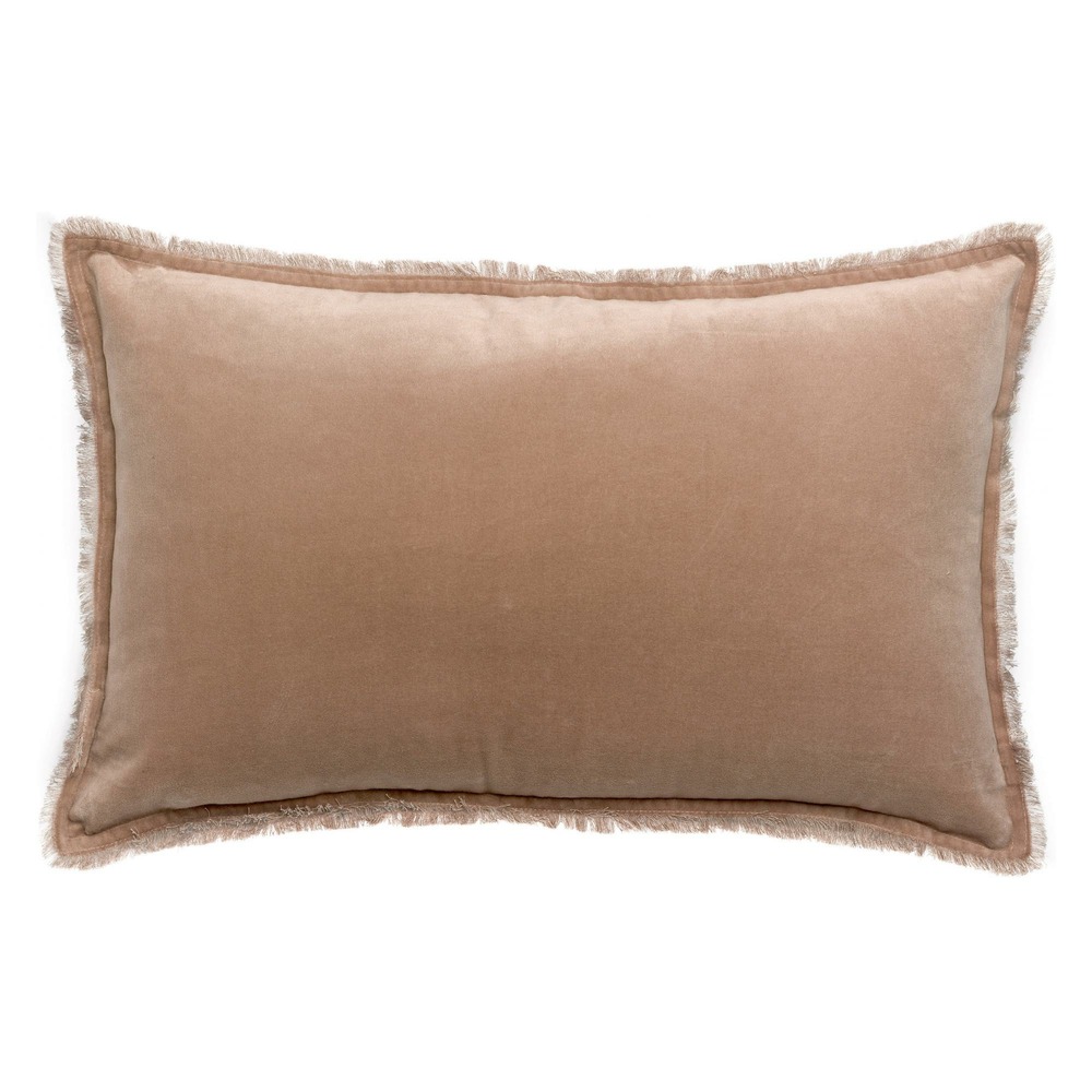 Coussin uni fara taupe 40 x 65 cm