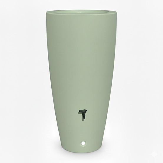 Pot conique récupérateur d'eau de pluie aérien 200l