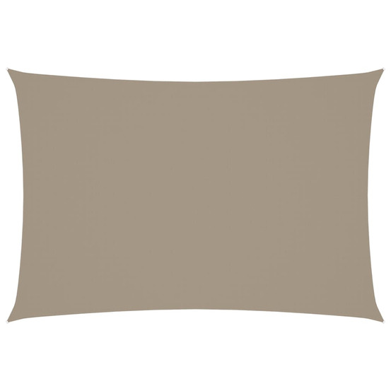 Voile de parasol tissu oxford rectangulaire 3x5 m taupe