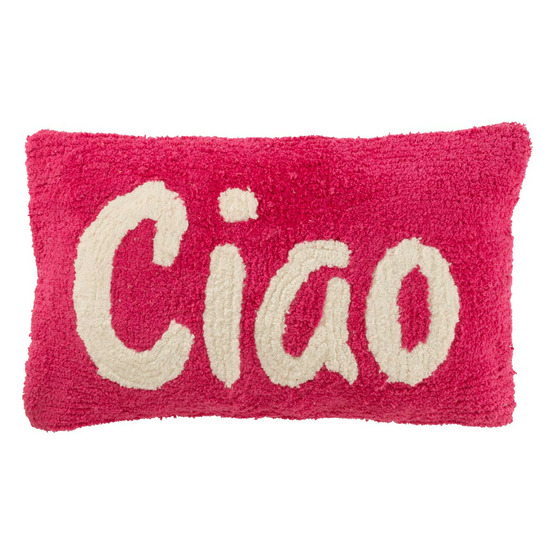 Coussin déco tufté ciao