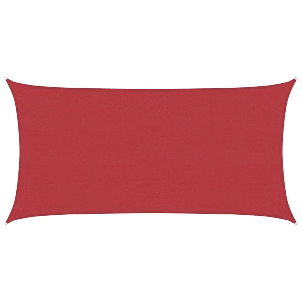 Voile d'ombrage 160 g/m² rouge 4x7 m pehd