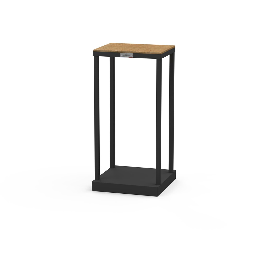 Range-bûches actuel noir 80 cm