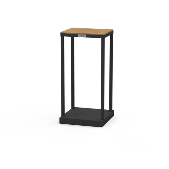 Range-bûches actuel noir 80 cm