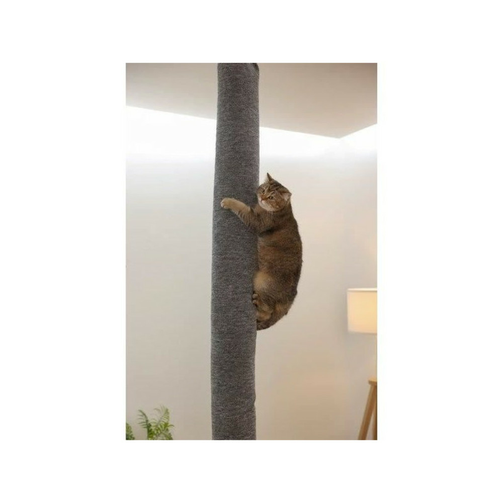 Sac a grimper pour chats - kerbl - carpet - 16 x 16 x 240 cm - fixation plafond - polyester