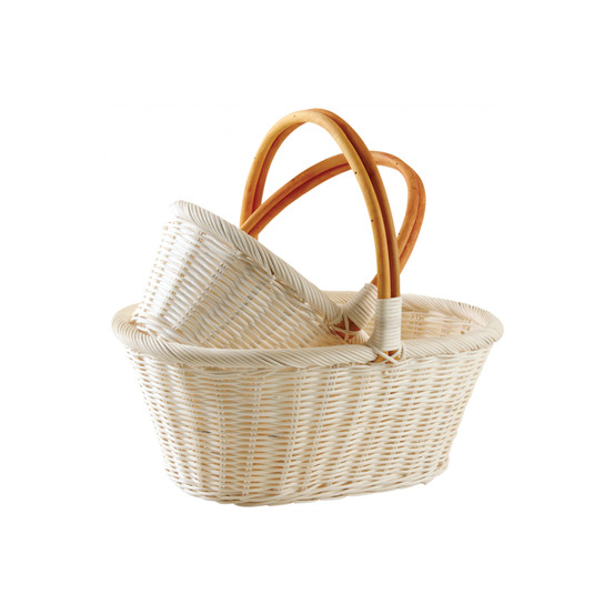Duo de panier en rotin