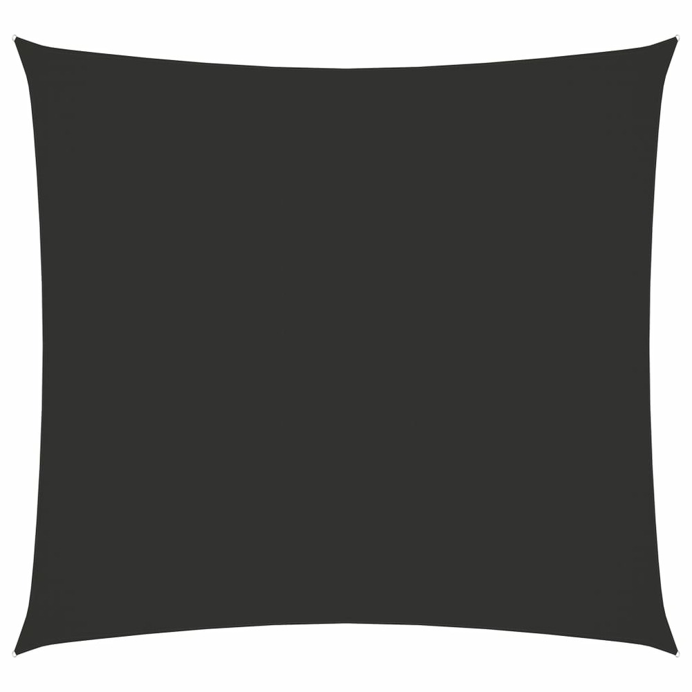 Voile toile d'ombrage parasol tissu oxford carré 7 x 7 m anthracite