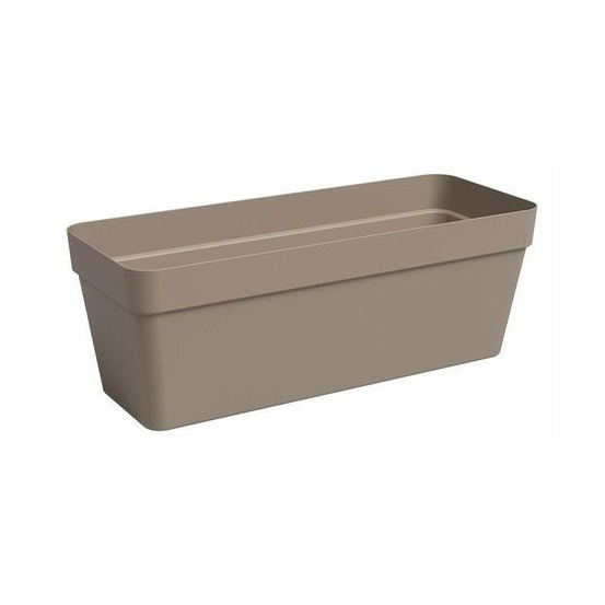 Jardiniere - plastique - taupe - rectangulaire - l49,9 x p20 x h18,1cm - artevasi