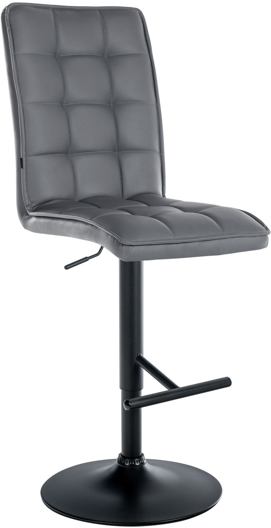 Tabouret de bar peking v2 simili cuir noir