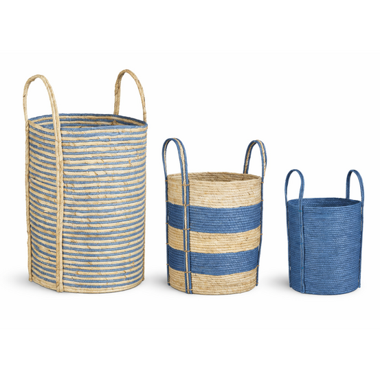 Mica decorations brooklyn panier rangement - lot de 3 - décoration chambre - paniers et boîtes de rangement 42x35cm - papier,