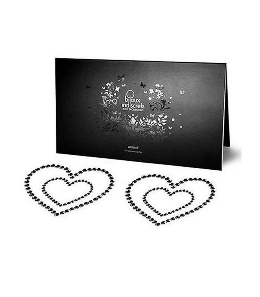 Bijou de peau - cœur en diamant noir