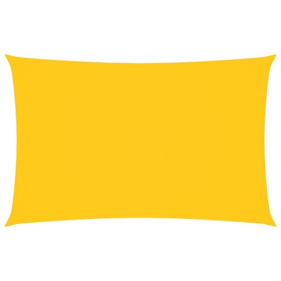 Voile de parasol tissu oxford rectangulaire 2x5 m jaune