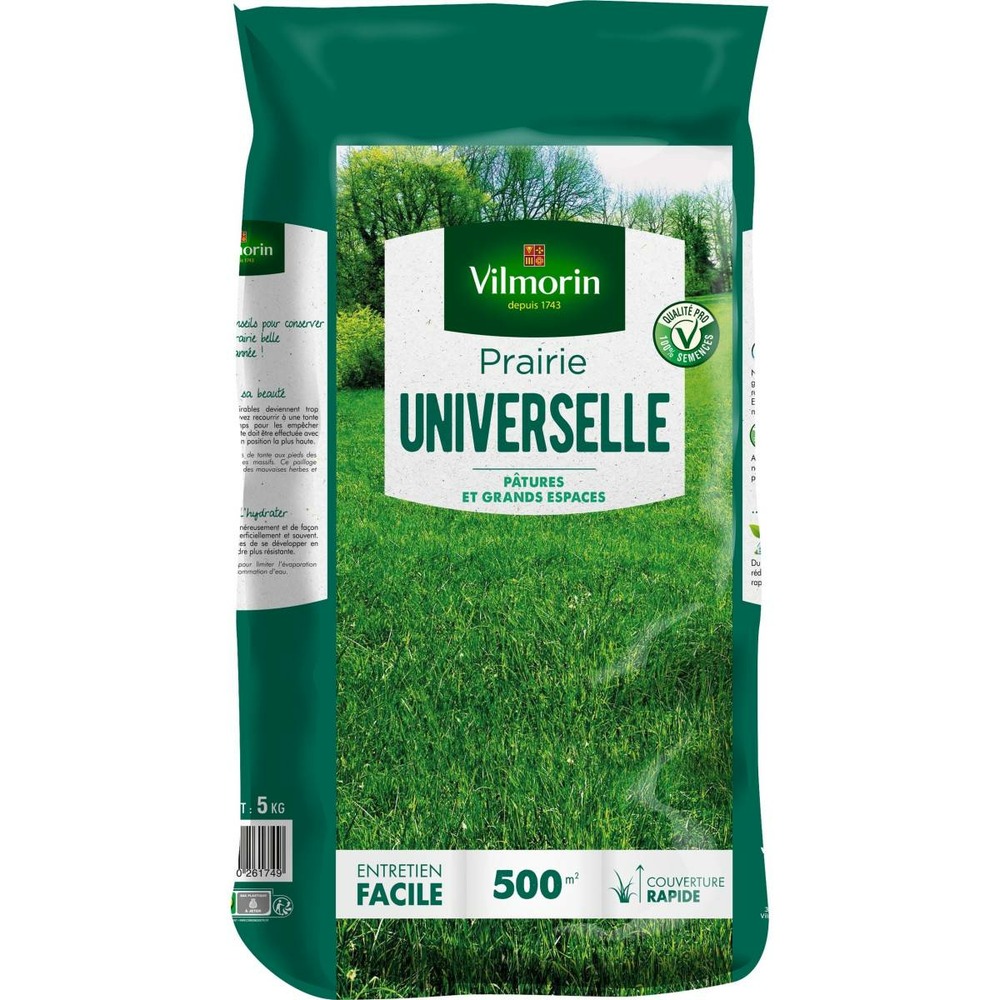 Gazon prairie universelle 5 kgs - 500m² vilmorin