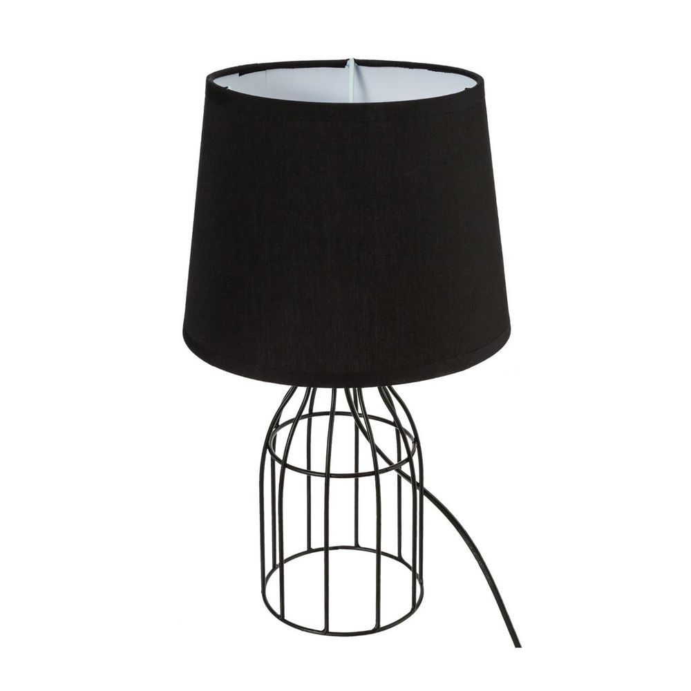 Lampe à poser en métal filaire noir h 35 cm