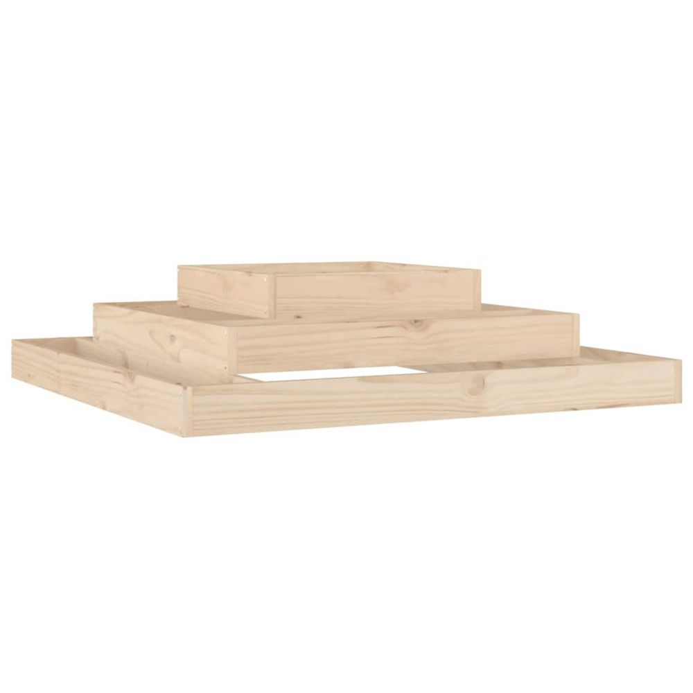 Jardinière d'extérieur 110x110x27 cm bois massif de pin