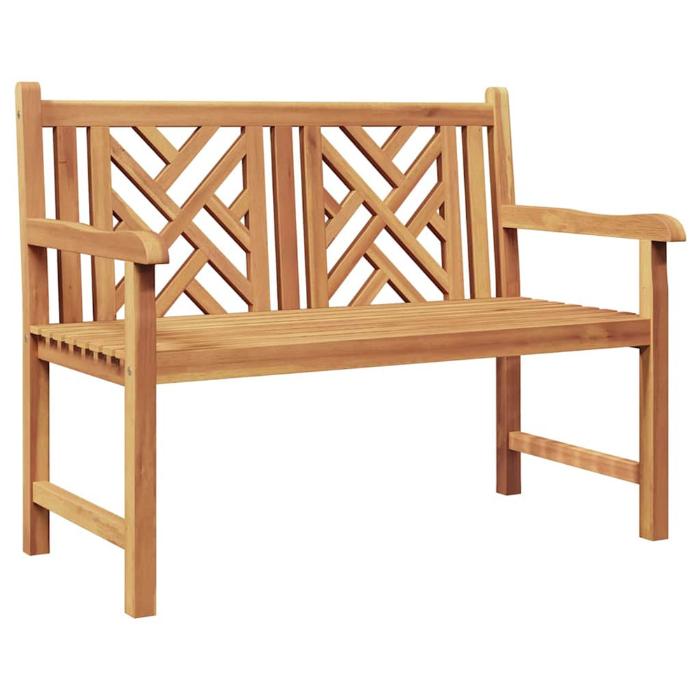Banc marron 114 x 60 x 90 cm bois de teck massif
