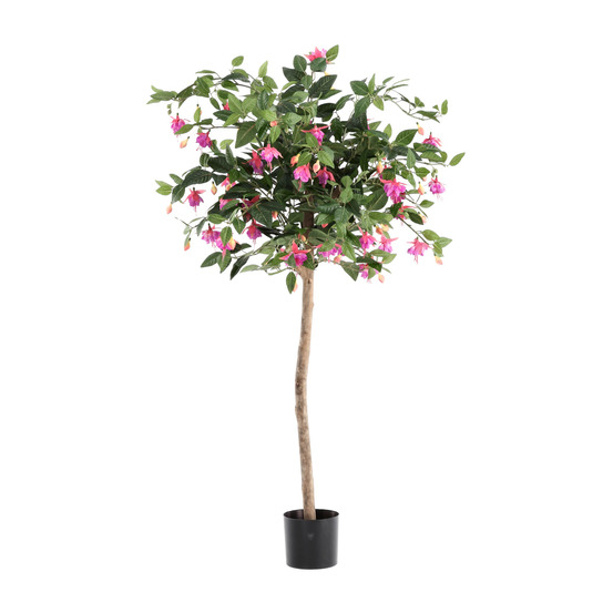 Arbre fuchsia artificiel sur tronc 120cm violet