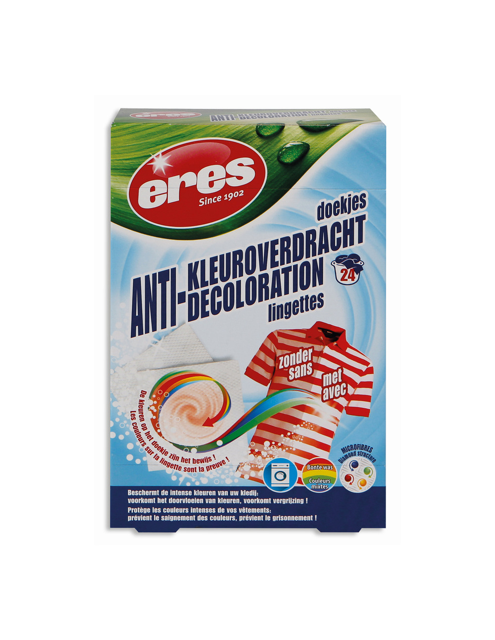 Lingettes anti-décoloration boite de 24
