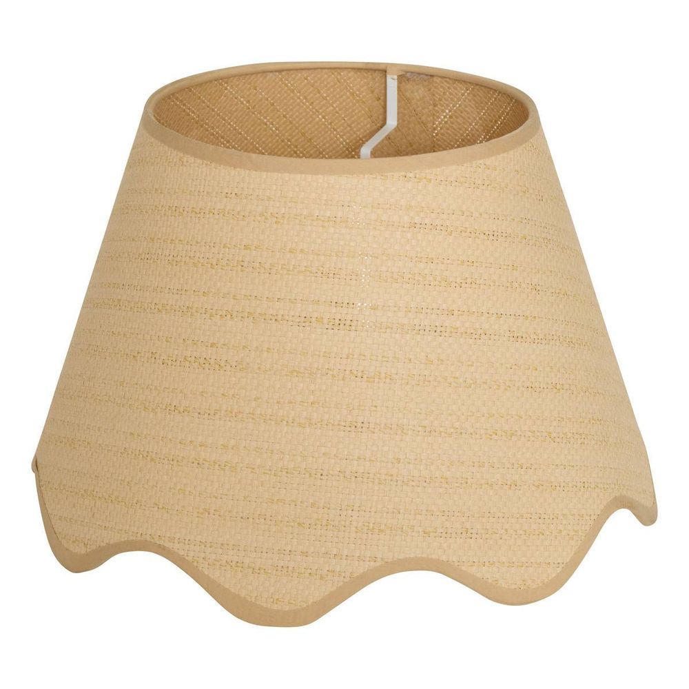 Abat-jour flore rond d.37cm beige