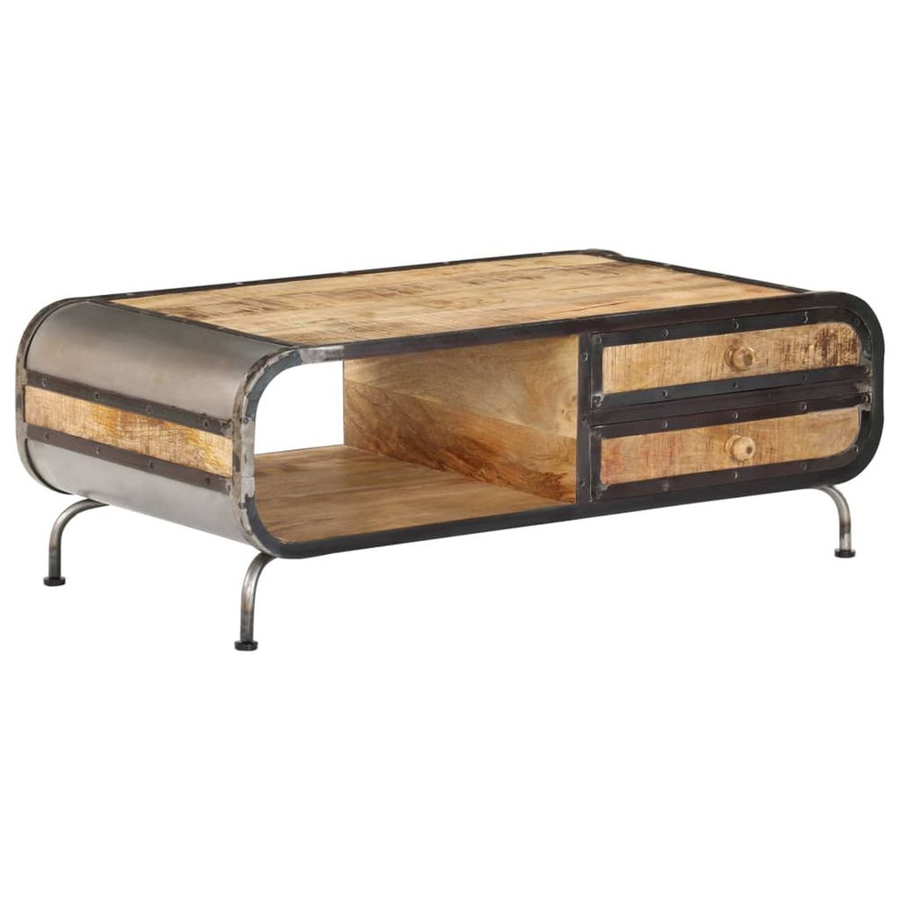 Table basse 100x50x35cm Bois de manguier