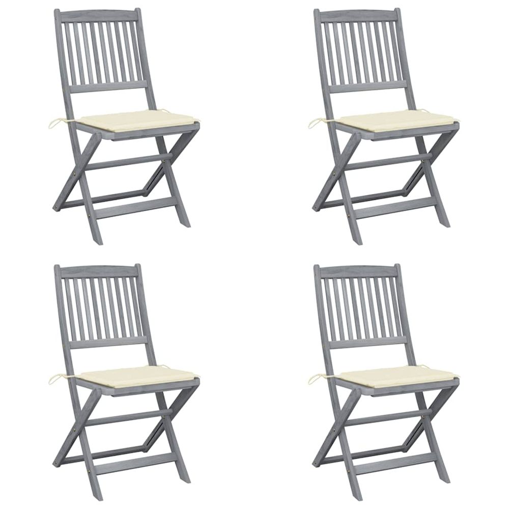 Chaises pliables d'extÃ©rieur 4 pcs