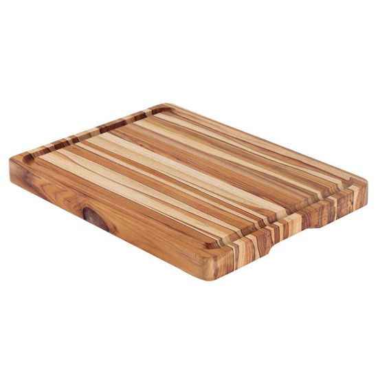 Billot provence avec rigole 50x38x4cm. Bois de teck