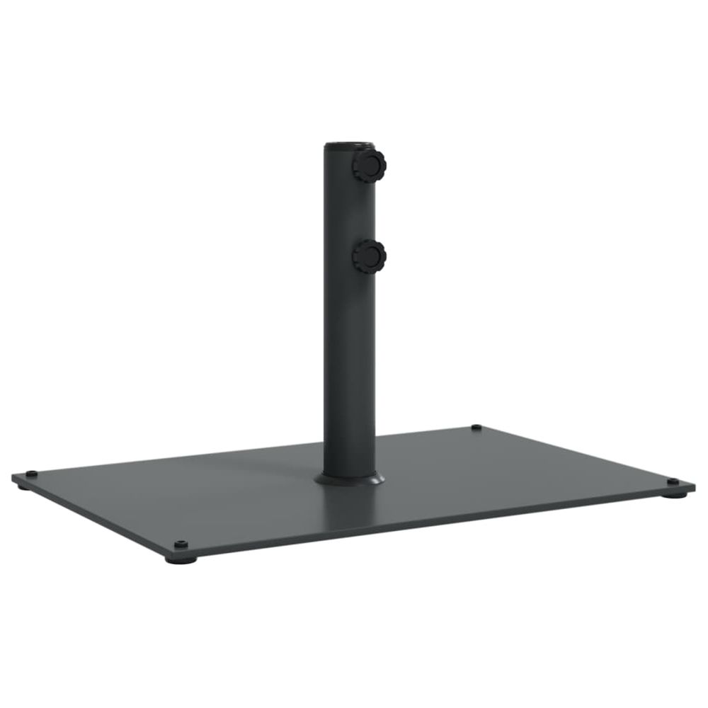 Base de parasol pour mâts ø32/38/48 mm 15 kg rectangulaire