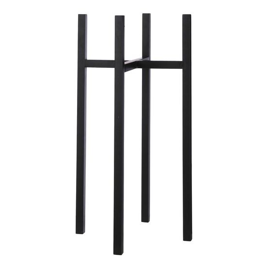 Mica decorations ascot porte-plante xl - l38 x l38 x h71 cm - métal - noir