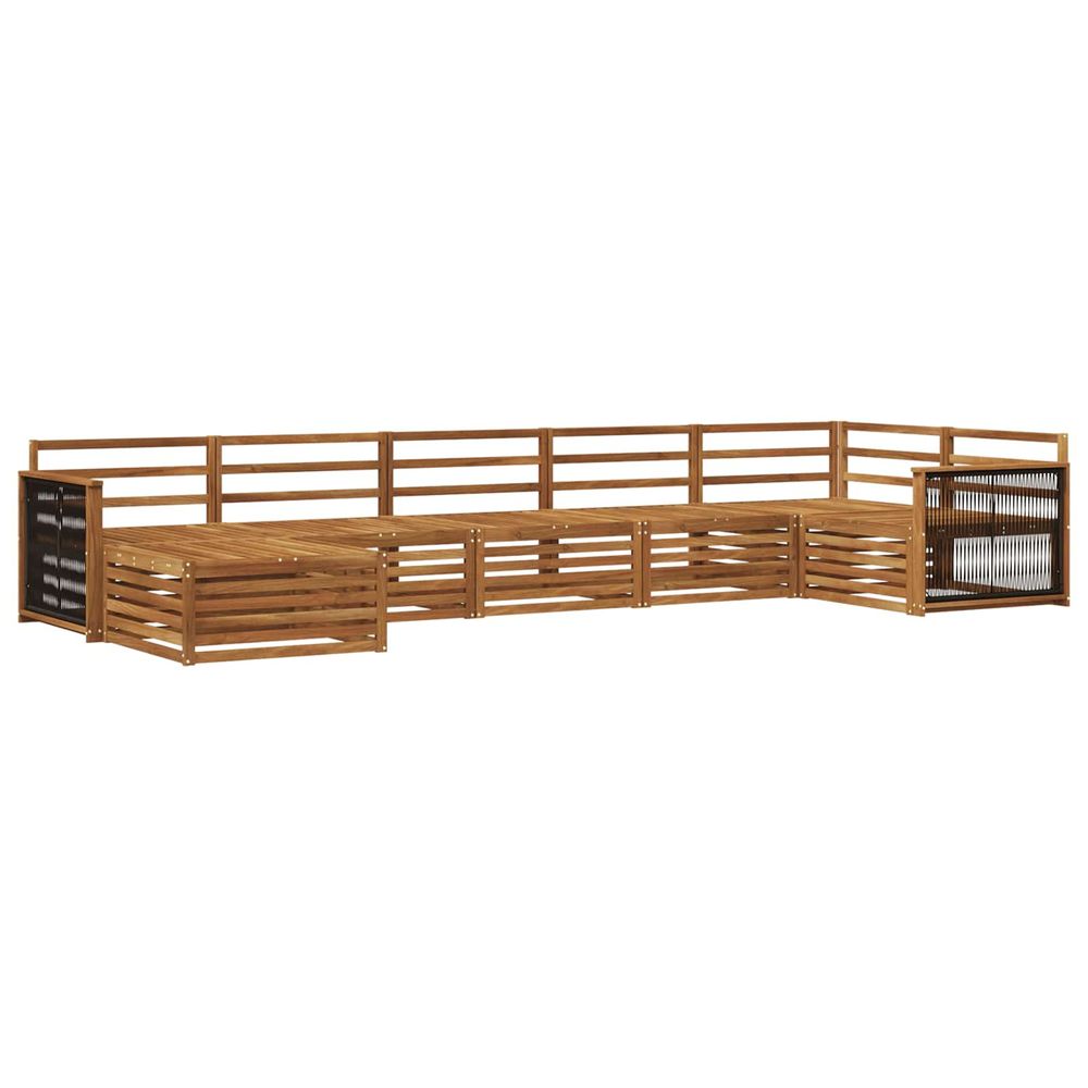 Ensemble de canapés d'extérieur 7 pc naturel