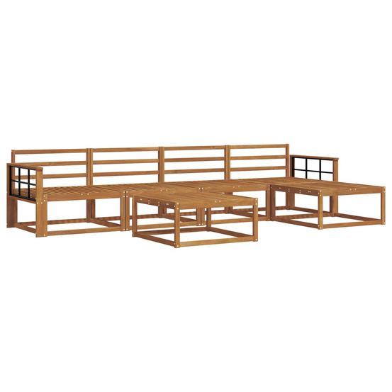 Ensemble de canapés d'extérieur 6 pcs naturel