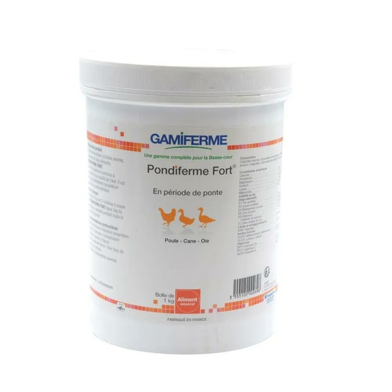 Pondiferme fort, aliment minéral poules pondeuses 1kg - gamiferme
