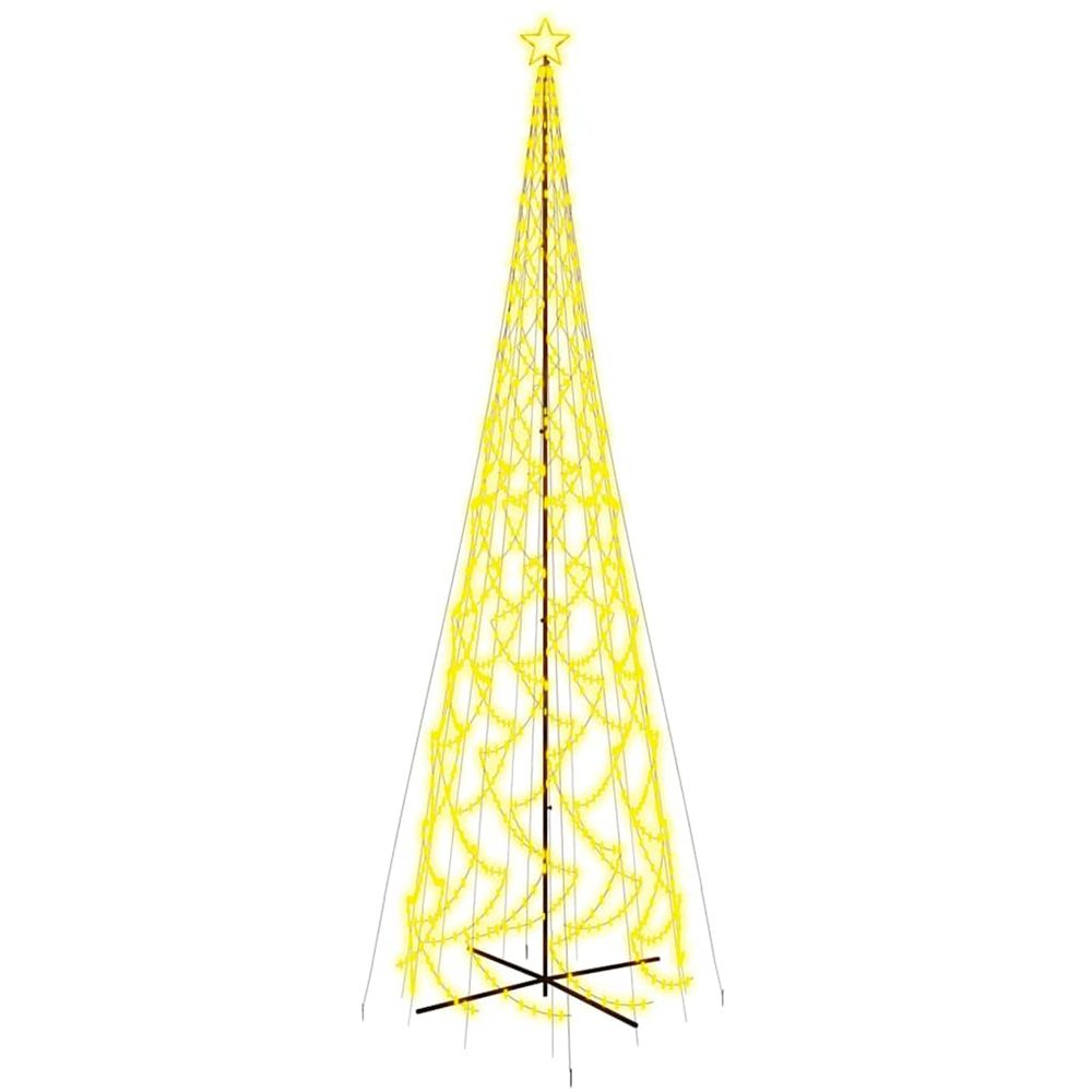Arbre de noël cône 3000 led blanc chaud 230x800 cm