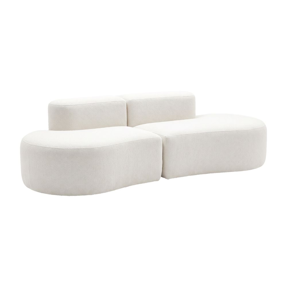 Canapé lounge double - blanc