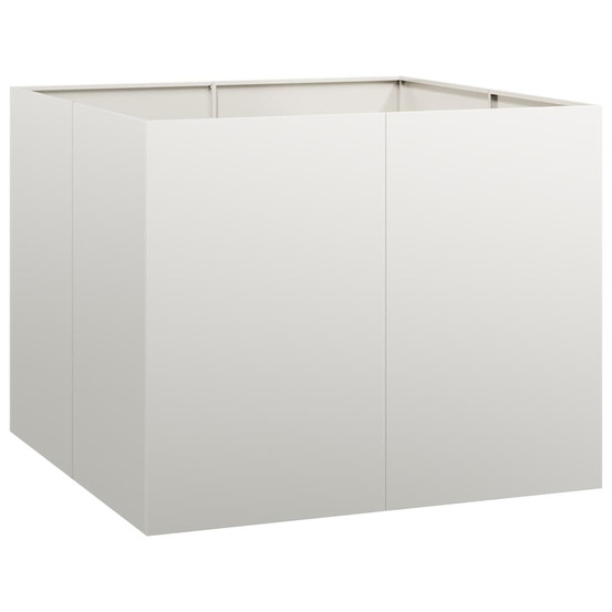 Jardinière d'extérieur 100x100x80 cm acier inoxydable