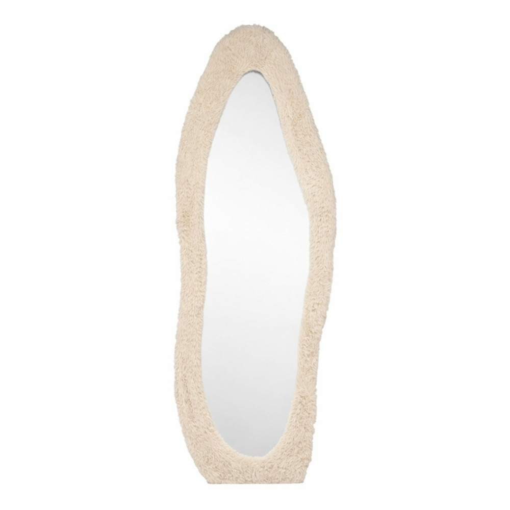 Miroir imitation fourrure 