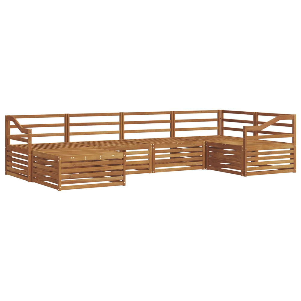 Ensemble de canapés d'extérieur 6 pcs naturel