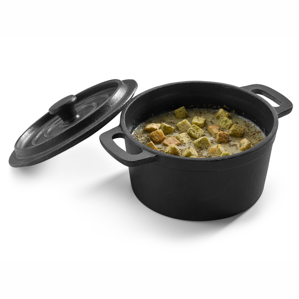 Mini cocotte haute avec couvercle en fonte ø 14 cm - pujadas