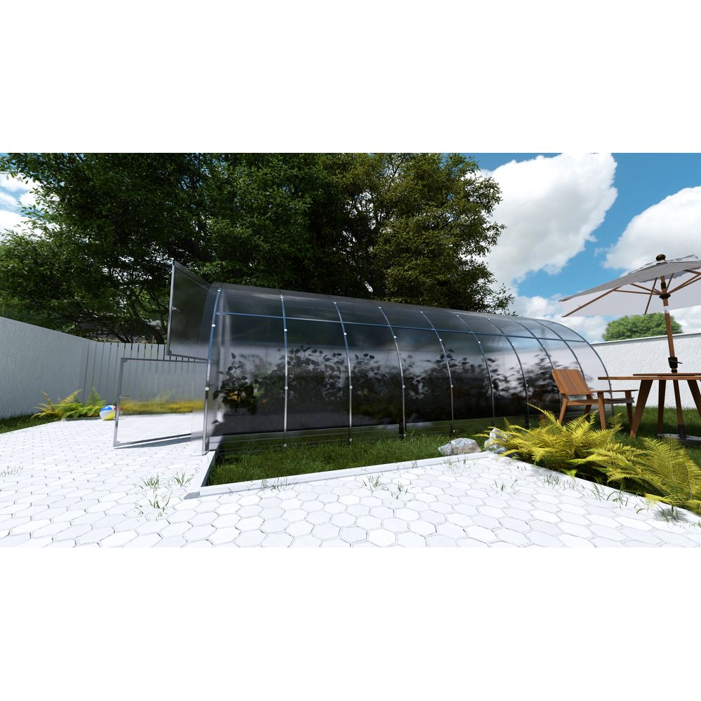 Serre en polycarbonate easy 18m² (3x6m), 6mm