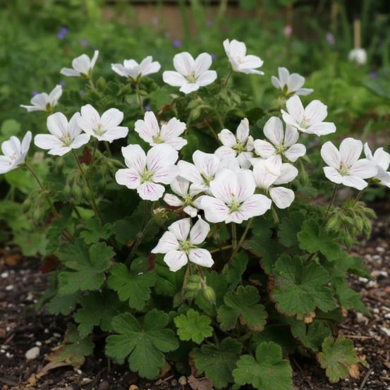 Bec de grue album, erodium lot de 9 godets