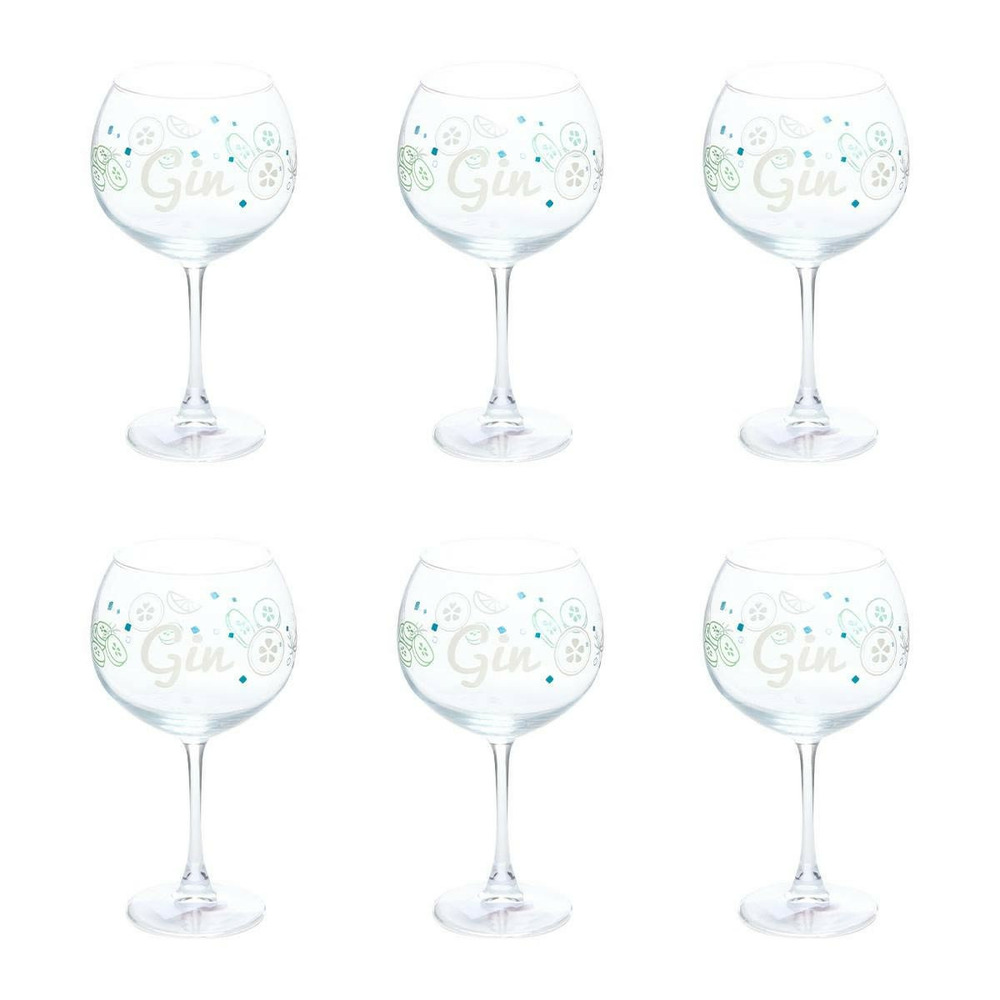 Lot de 6 verres à gin 