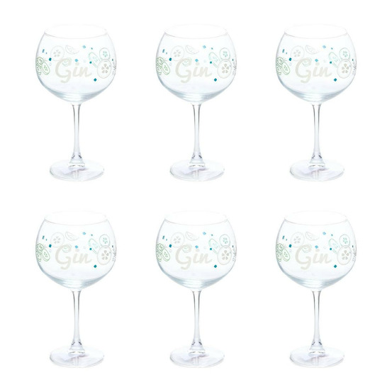 Lot de 6 verres à gin