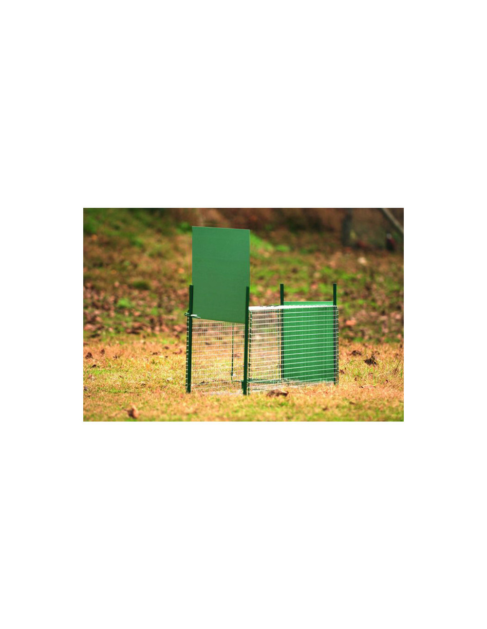 Nasse - piège 2 entrées porte à glissière 64 x 21 x 21 cm