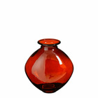 Mica decorations vase qin - 24x24x26 cm - verre - marron