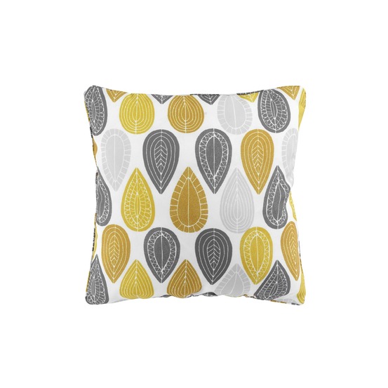 Coussin passepoil 40 x 40 cm palpito jaune