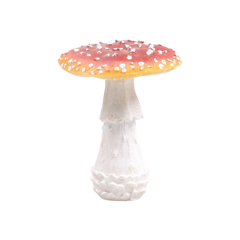 Champignon amanite tue-mouche en résine taille s : 15 x 15 x 18 cm