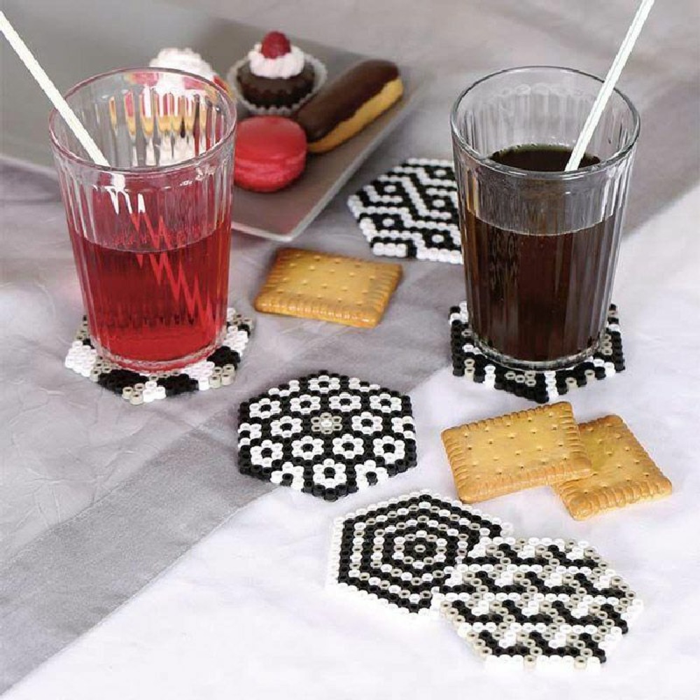 Coffret perles à repasser sous-verres géométriques - perlou