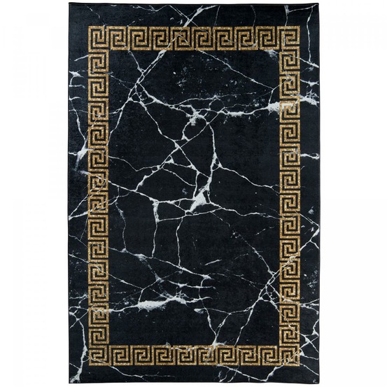 Tapis de cuisine 120x170 lyn11 elega noir, facile d'entretien