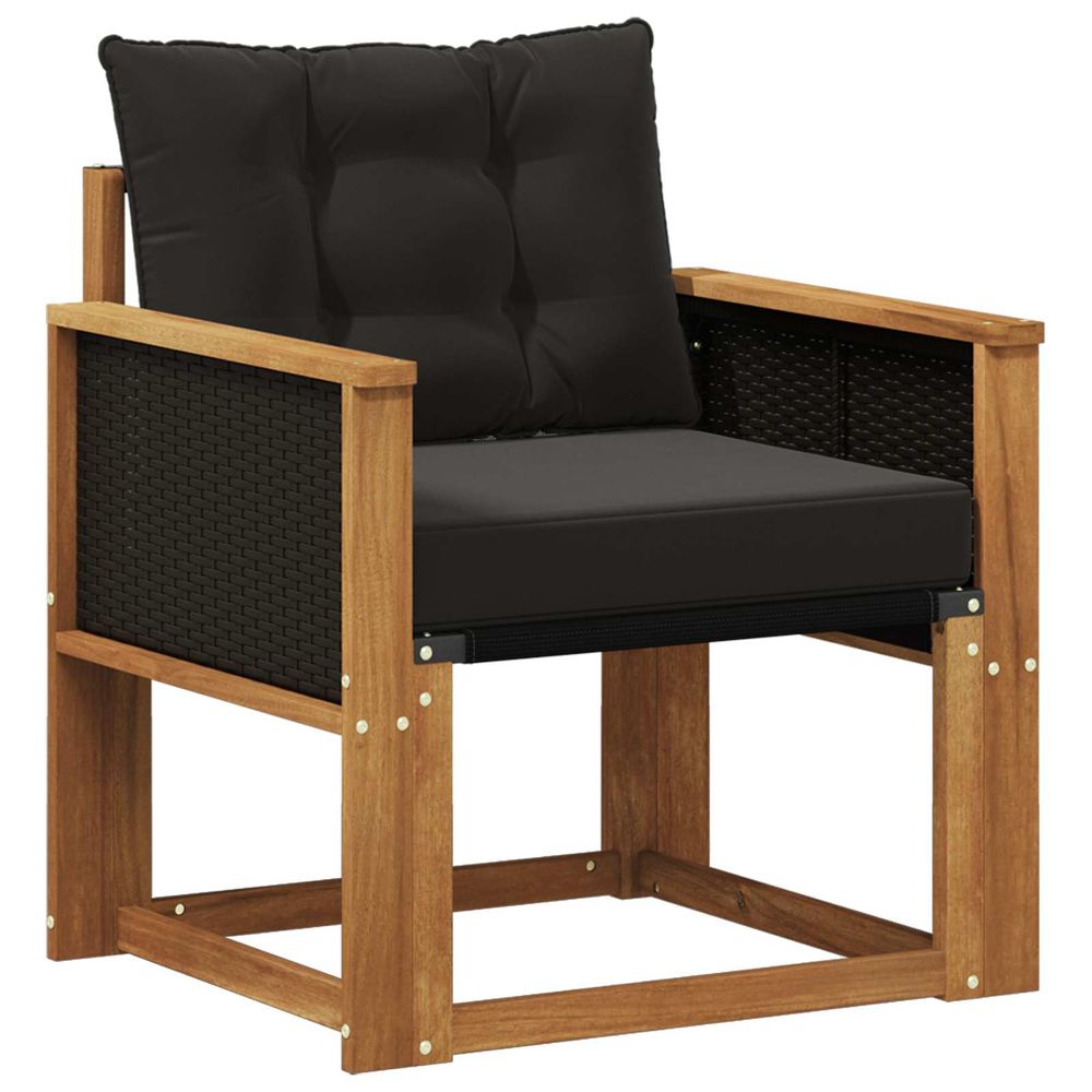 Sofa de milieu extérieur bois d'acacia massif naturel