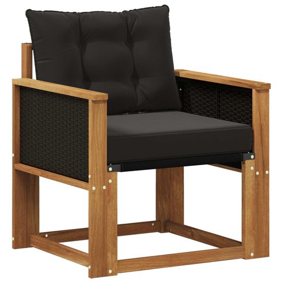 Sofa de milieu extérieur bois d'acacia massif naturel