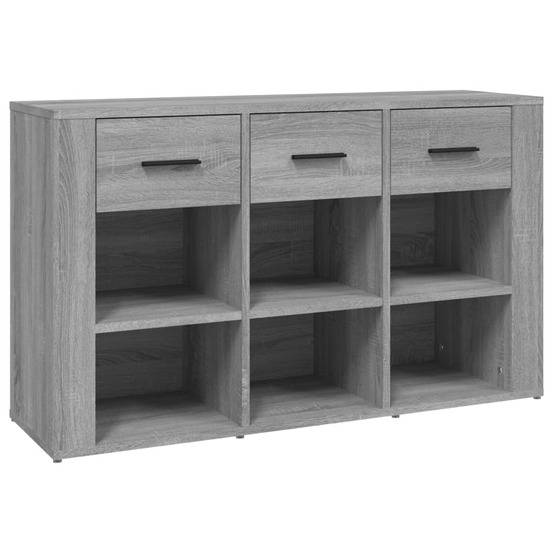Buffet bahut commode armoire meuble de rangement organisateur cuisine salle de séjour salon sonoma 100 x 30 x 59,5 cm bois d'